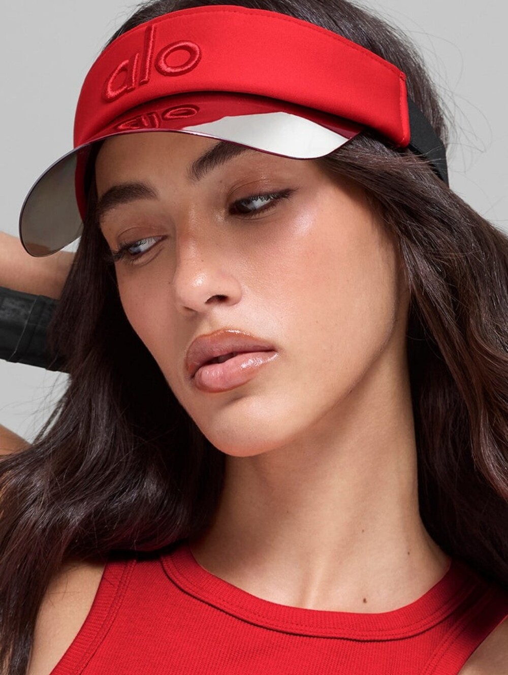 ALO Yoga AIRLIFT SOLAR Visor Bright Red